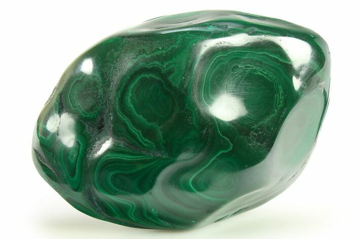 Banded Polished Malachite Specimen - DR Congo #273909
